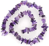 قلادة حجر الأمثيست- Amethyst Chips Beads