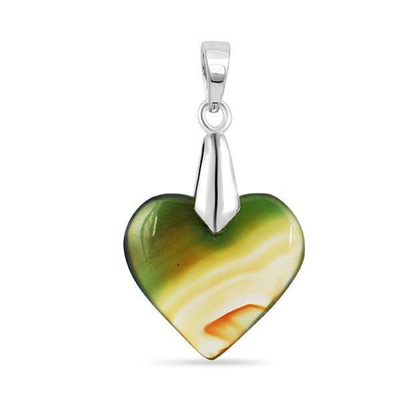 Montana Agate Drill Pendant-قلادة عقيق مونتانا