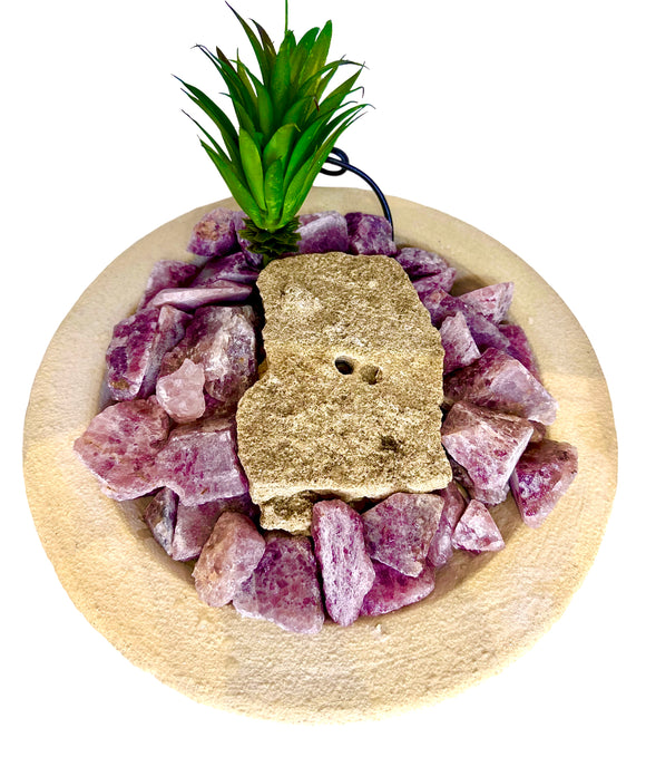 نافورة الكوارتز الوردي - لتجاوز الصدمات العاطفية، للحب والانسجام، للتحمل والقوة