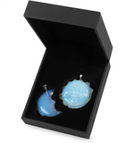 yin and yang ( moon&sun ) Opalite stone - تعليقة الشمس والقمر | موازنة طاقة الانوثة والذكورة