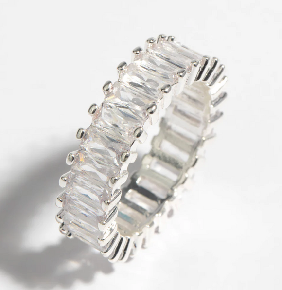 White Topaz ring-خاتم التوباز الابيض