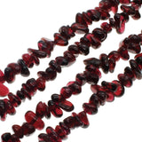 قلادة حجر الجارنيت- Garnet Chips Beads