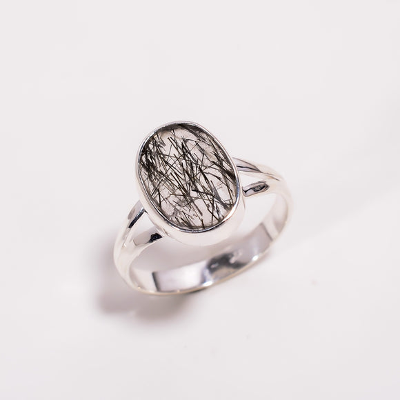 Rutile Rose Cut ring-خاتم روتيل روز