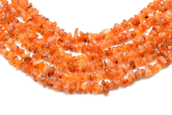 قلادة حجر الكارنيليان-Carnilian Chips Beads