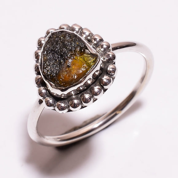 Tourmaline Raw Gemstone Ring - خاتم التورمالين